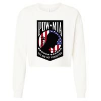 Pow Mia Usa Flag You Are Not Forgotten Cropped Pullover Crew