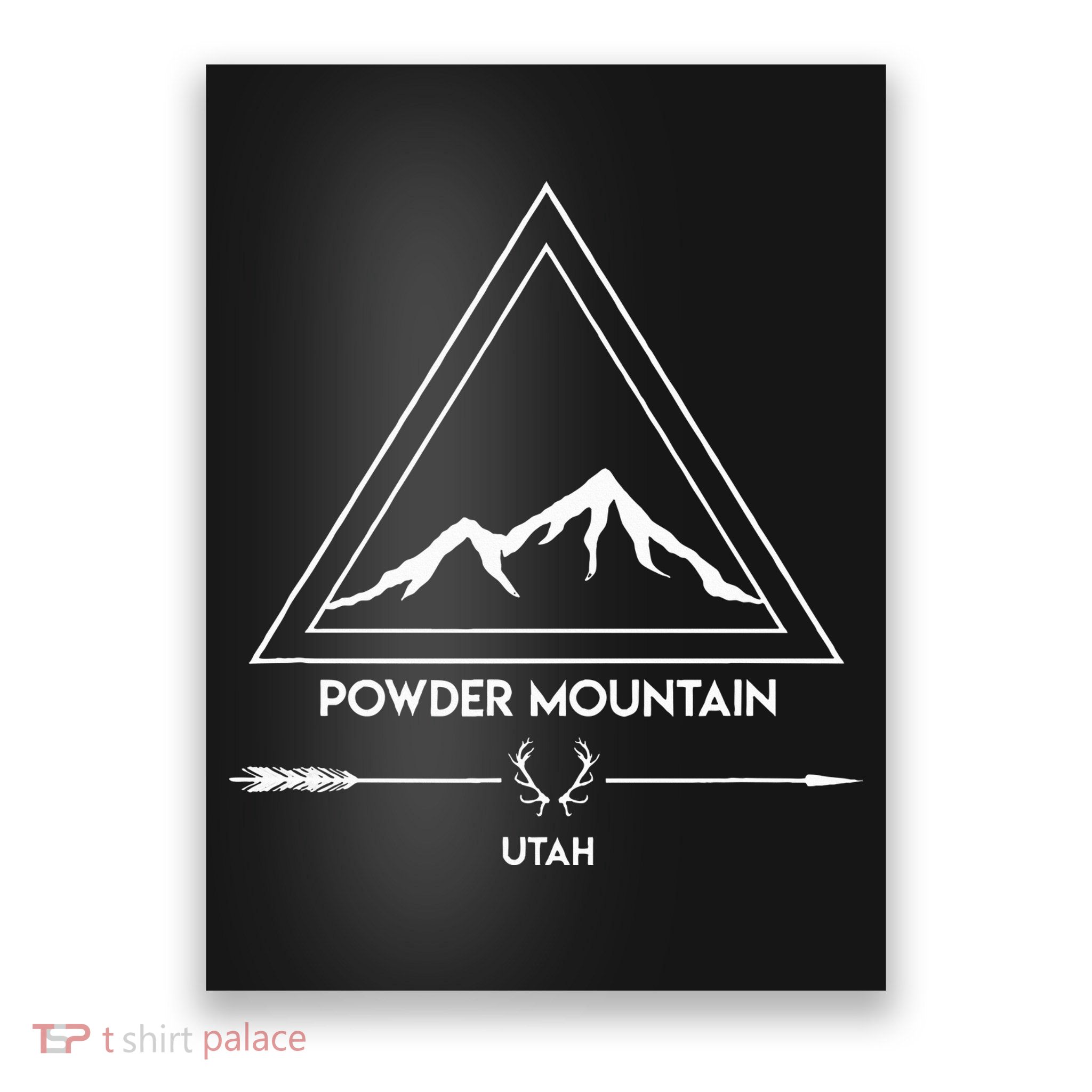 Powder Mountain Utah Ski Vacation Poster