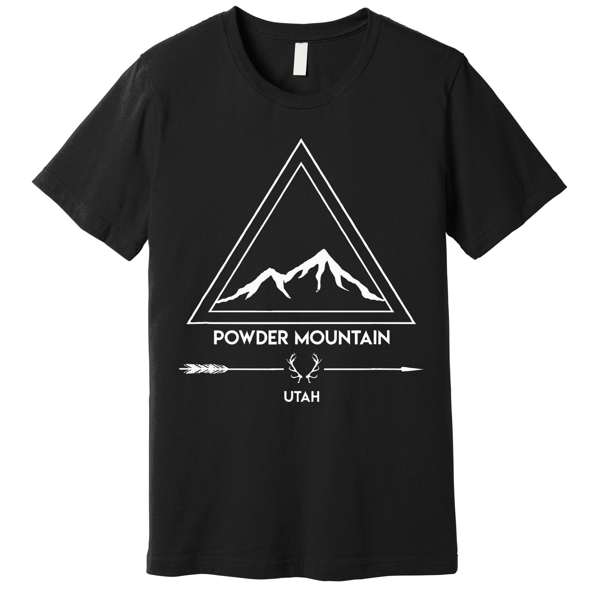 Powder Mountain Utah Ski Vacation Premium T-Shirt