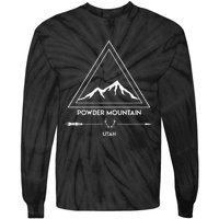 Powder Mountain Utah Ski Vacation Tie-Dye Long Sleeve Shirt