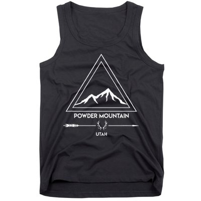 Powder Mountain Utah Ski Vacation Tank Top