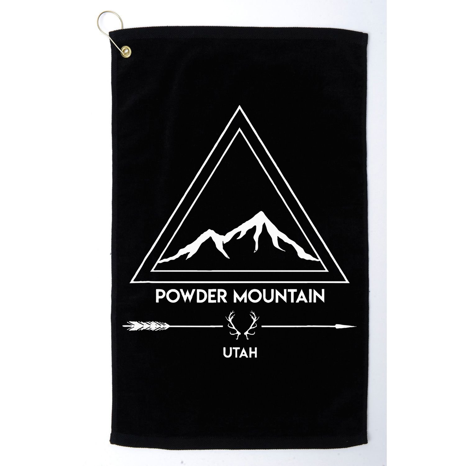 Powder Mountain Utah Ski Vacation Golf Towel