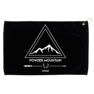 Powder Mountain Utah Ski Vacation Grommeted Golf Towel