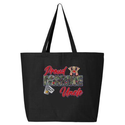 Proud Marine Uncle Personalize Dog Tags 25L Jumbo Tote
