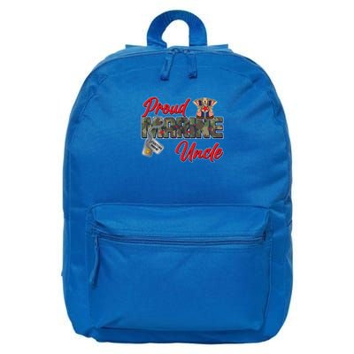 Proud Marine Uncle Personalize Dog Tags 16 in Basic Backpack