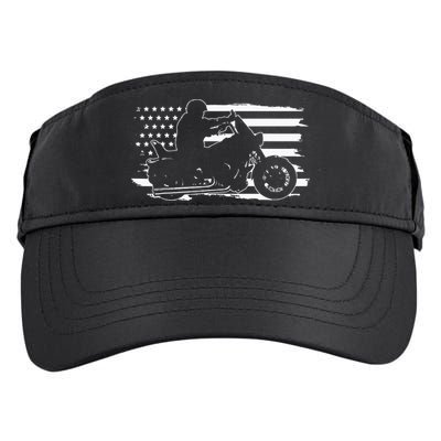 Patriotic Motorcycle Vintage American US Flag Biker Adult Drive Performance Visor