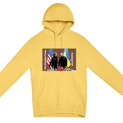 Political Meme Vice President Trump President Putin Premium Pullover Hoodie