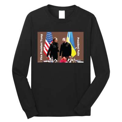 Political Meme Vice President Trump President Putin Long Sleeve Shirt