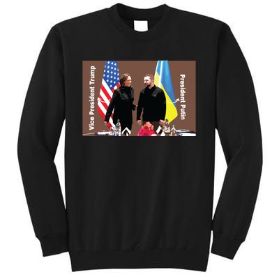 Political Meme Vice President Trump President Putin Tall Sweatshirt