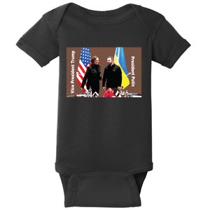 Political Meme Vice President Trump President Putin Baby Bodysuit