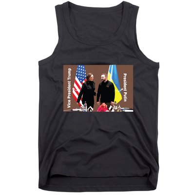 Political Meme Vice President Trump President Putin Tank Top