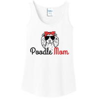 Poodle Mom Vintage Funny Cute Dog Poodle Mama Ladies Essential Tank