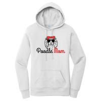 Poodle Mom Vintage Funny Cute Dog Poodle Mama Women's Pullover Hoodie