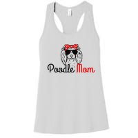 Poodle Mom Vintage Funny Cute Dog Poodle Mama Women's Racerback Tank