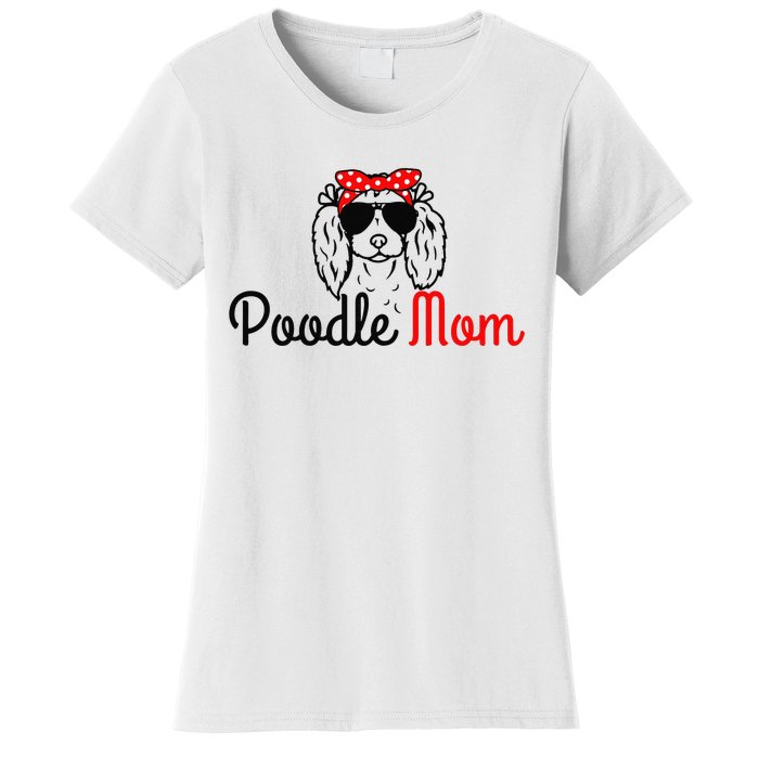 Poodle Mom Vintage Funny Cute Dog Poodle Mama Women's T-Shirt