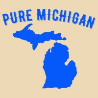 Pure Michigan Vacation Water Lake Fun Gift Idea Zip Tote Bag