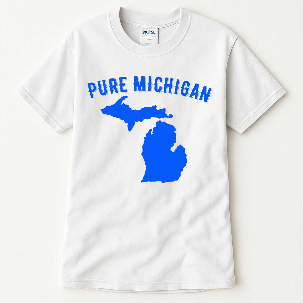 Pure Michigan Vacation Water Lake Fun Gift Idea Tall T-Shirt