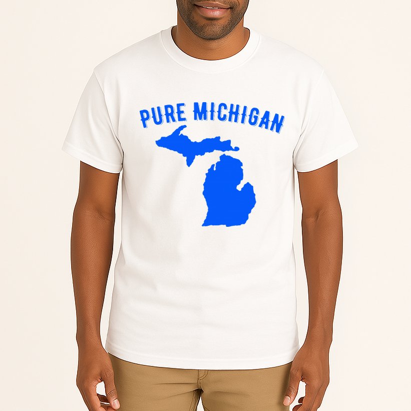 Pure Michigan Vacation Water Lake Fun Gift Idea Tall T-Shirt
