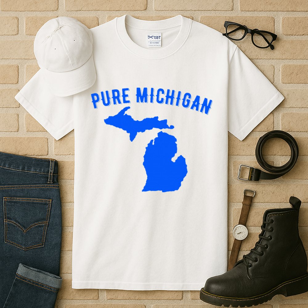 Pure Michigan Vacation Water Lake Fun Gift Idea Tall T-Shirt