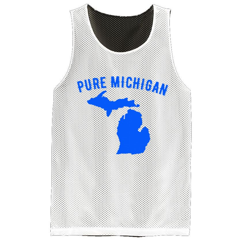 Pure Michigan Vacation Water Lake Fun Gift Idea Mesh Reversible Basketball Jersey Tank