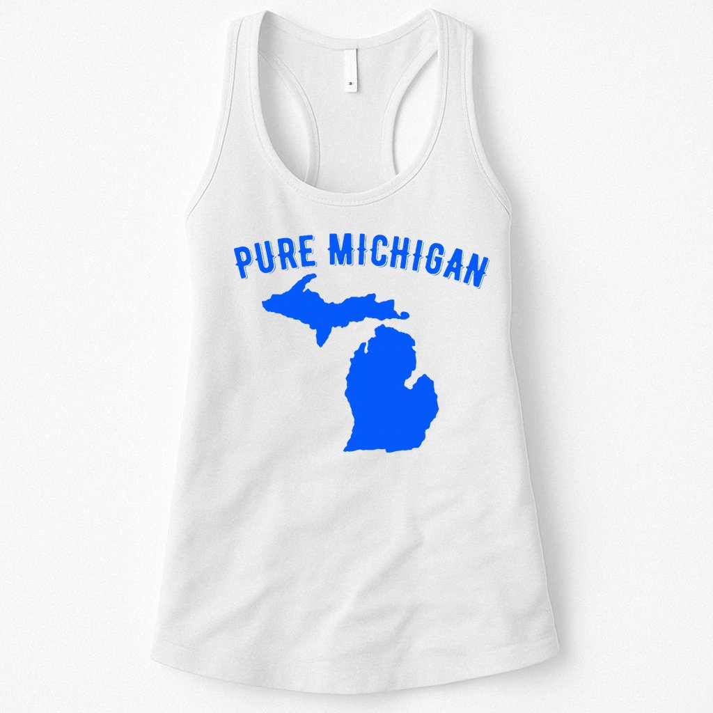Pure Michigan Vacation Water Lake Fun Gift Idea Womens Tank Top