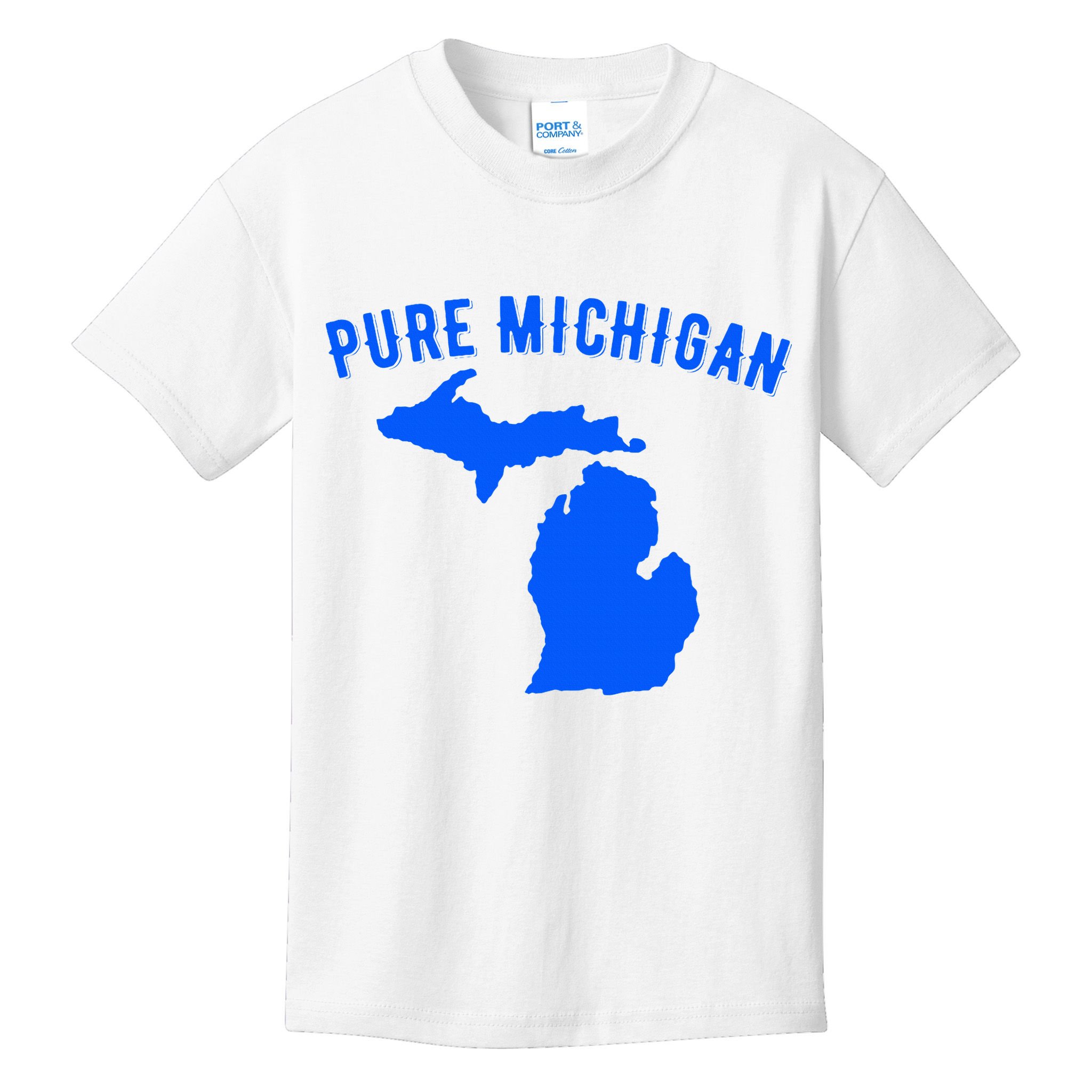 Pure Michigan Vacation Water Lake Fun Gift Idea Kids T-Shirt
