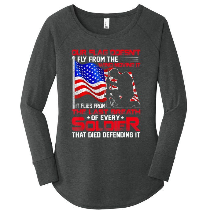 Patriotic Military Veteran Women's Perfect Tri Tunic Long Sleeve Shirt