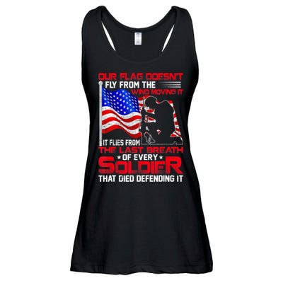 Patriotic Military Veteran Ladies Essential Flowy Tank