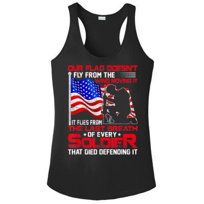 Patriotic Military Veteran Ladies PosiCharge Competitor Racerback Tank