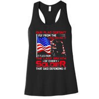 Patriotic Military Veteran Women's Racerback Tank