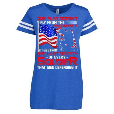 Patriotic Military Veteran Enza Ladies Jersey Football T-Shirt