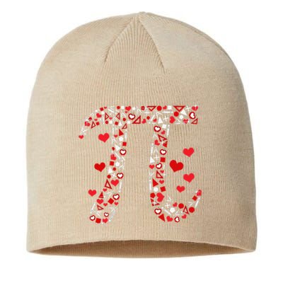 Pi Math Valentine Math Teacher Valentine's Day Sustainable Beanie