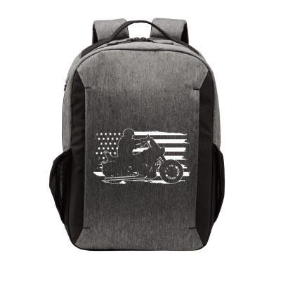 Patriotic Motorcycle Vintage American US Flag Biker Vector Backpack
