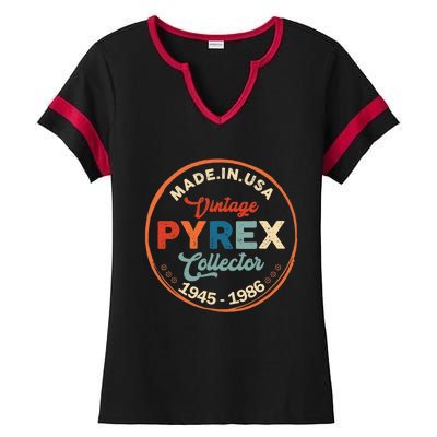 Pyrex Mark Vintage Collector Made In USA Ladies Halftime Notch Neck Tee