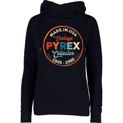 Pyrex Mark Vintage Collector Made In USA Womens Funnel Neck Pullover Hood