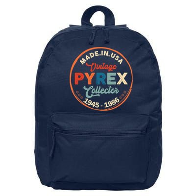 Pyrex Mark Vintage Collector Made In USA 16 in Basic Backpack