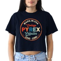 Pyrex Mark Vintage Collector Made In USA Crop Top