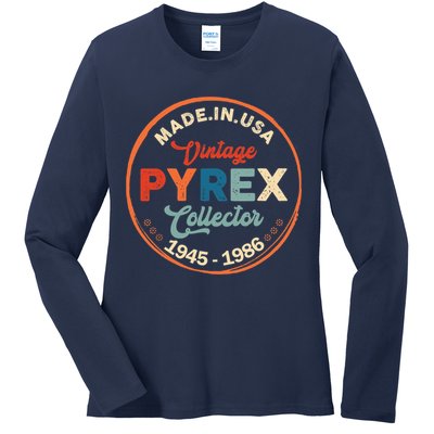 Pyrex Mark Vintage Collector Made In USA Ladies Long Sleeve Shirt