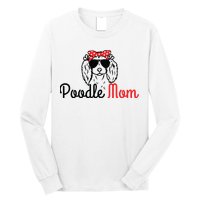 Poodle Mom Vintage Funny Cute Dog Poodle Mama Long Sleeve Shirt