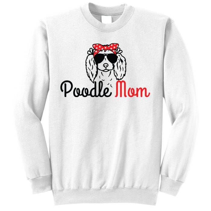 Poodle Mom Vintage Funny Cute Dog Poodle Mama Sweatshirt