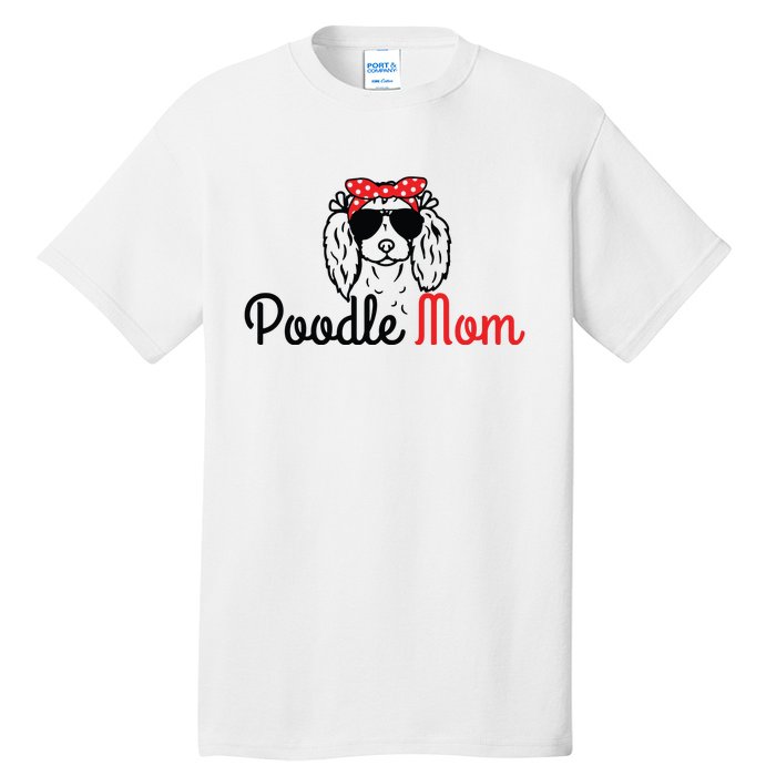 Poodle Mom Vintage Funny Cute Dog Poodle Mama Tall T-Shirt