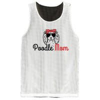 Poodle Mom Vintage Funny Cute Dog Poodle Mama Mesh Reversible Basketball Jersey Tank