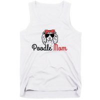 Poodle Mom Vintage Funny Cute Dog Poodle Mama Tank Top