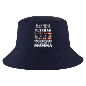 Proud Momma Veteran American Flag Gifts VeteranS Day Cool Comfort Performance Bucket Hat