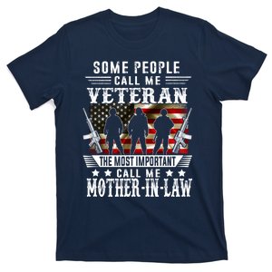 Proud Motherinlaw Veteran American Flag Tees VeteranS Day T-Shirt