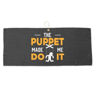 Puppet Master Ventriloquist Puppeteer Puppetry Gift Large Microfiber Waffle Golf Towel
