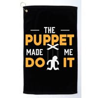 Puppet Master Ventriloquist Puppeteer Puppetry Gift Golf Towel