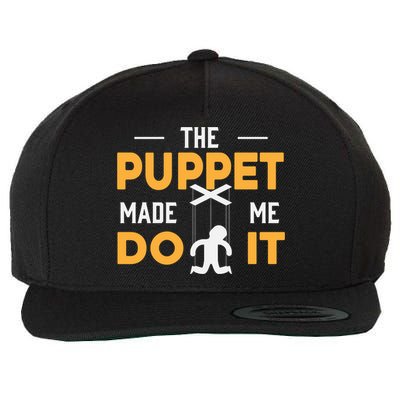 Puppet Master Ventriloquist Puppeteer Puppetry Gift Wool Snapback Cap
