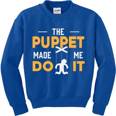 Puppet Master Ventriloquist Puppeteer Puppetry Gift Kids Sweatshirt