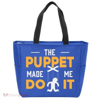 Puppet Master Ventriloquist Puppeteer Puppetry Gift Zip Tote Bag